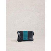 Leather Metallic Shoulder Bag