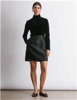 Velvet & Taffeta Mini Jumper Dress