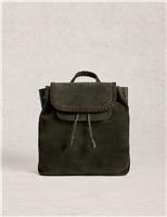 Leather Drawstring Backpack