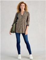 Pure Cotton Floral Longline Tunic