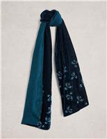 Velvet Metallic Embroidered Scarf