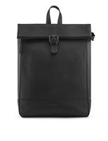 Leather Roll-top Backpack