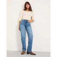 FatFace Mid Rise Straight Leg Jeans Blue Denim