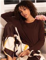 Modal Rich Cuffed Hem Pyjama Top