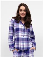 Pure Cotton Checked Pyjama Top