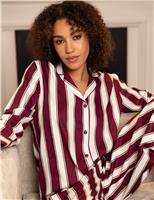 Cotton Modal Blend Striped Pyjama Top