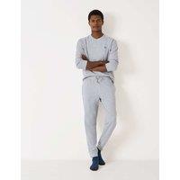 Crew Clothing Cotton Rich Waffle Loungewear Bottoms Grey