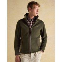 Joules Funnel Neck Fleece Jacket Khaki