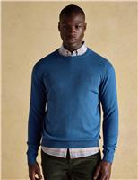 Pure Cotton Crew Neck Jumper