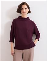 Ribbed High Neck Jumper