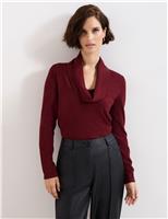 Cowl Neck Knitted Top