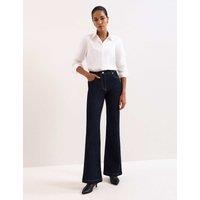 Phase Eight Mid Rise Bootcut Jeans Dark Indigo