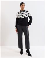 Leather Look Slim Fit Trousers