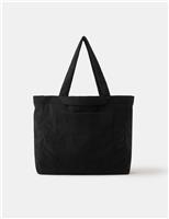 Double Handle Corduroy Shopper Bag