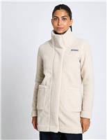 Panorama Funnel Neck Longline Fleece Jacket