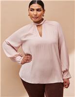 Twist V-Neck Blouse