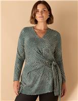 Polka Dot V-Neck Tunic