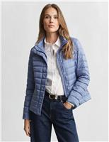GANT Feather & Down Lightweight Puffer Jacket Blue
