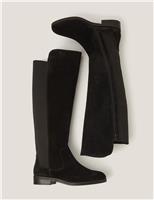 Suede Knee High Boots