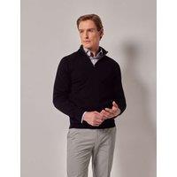 Pure Wool Half Zip Jumper