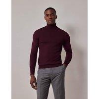 Pure Wool Roll Neck Jumper