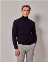 Pure Wool Roll Neck Jumper