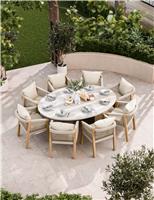Jupiter Ellipse 8 Seater Dining Set