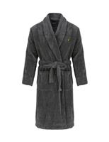 Lyle & Scott Cotton Blend Dressing Gown Dark Grey
