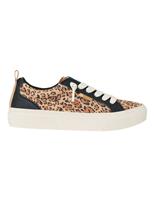 Lay Day Dawn Suede Leopard Print Trainers