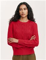 Pure Cotton Textured Jumper