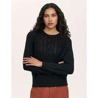 Finery London Pure Cotton Textured Jumper Black