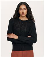 Pure Cotton Textured Jumper