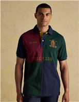 Pure Cotton Harlequin Polo Shirt