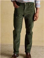 Joules Regular Fit Cord 5 Pocket Trousers Green