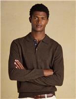 Wool Rich Knitted Polo Shirt
