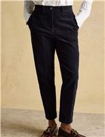 Cotton Rich Cord Ankle Grazer Trousers