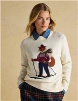 Cotton Rich Skiing Fox Crew Neck Jumper