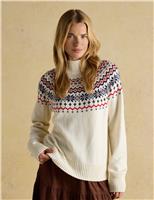 Cotton Rich Fair Isle Jumper with Wool