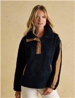 Borg Half Zip Funnel Neck Fleece