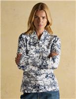 Countryside Print Ruffle V-Neck Top