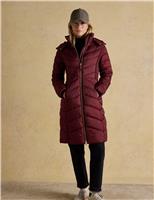 Padded Hooded High Neck Longline Coat