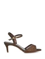 Sparkle Ankle Strap Stiletto Heel Sandals