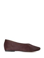 Suede Flat Ballet Pumps