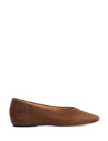 Suede Flat Ballet Pumps