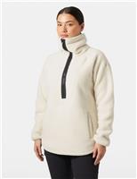 Helly Hansen Bliss Houndstooth Half Zip Fleece Sweatshirt Cream