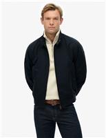 Cotton Blend Harrington Jacket