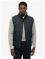 Superdry & Co Quilted Gilet Navy