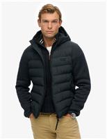 Hooded Storm Knitted Hybrid Jacket