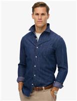Relaxed Fit Pure Cotton Denim Shirt