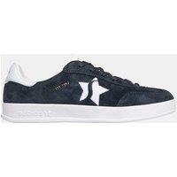 Skechers Academy Court Charm Leather Trainers Navy